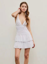 Gathered Waist Tiered Dress