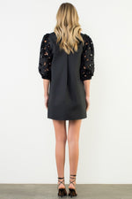 Eyelet Short Sleeve Dress