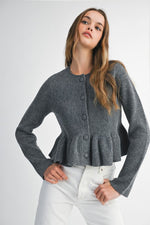 Peplum Cardigan