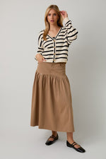 Fit And Flare Maxi Skirt