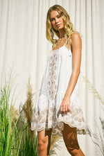 Embroidery Mini Dress