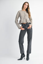 Peplum Cardigan