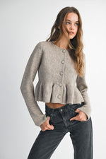 Peplum Cardigan