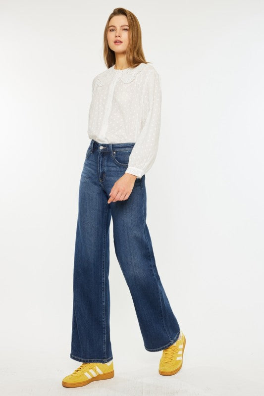 High Rise Wide Leg Jeans