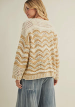 Wave Pattern Cardigan