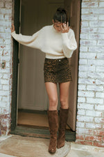 Chunky Ribbed Knit Sweater