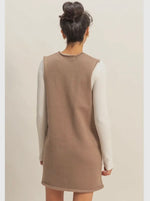V Neck Mini Dress