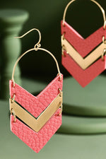 Chevron Dangle Earrings