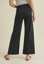 Straight Wide Leg Denim Pants