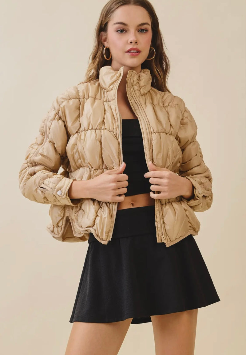 Light Weight Quilted Puffer Jacket