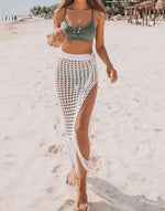 Tassel Side Split Swim Cover Up