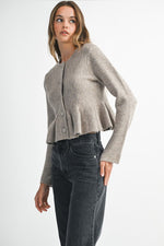 Peplum Cardigan