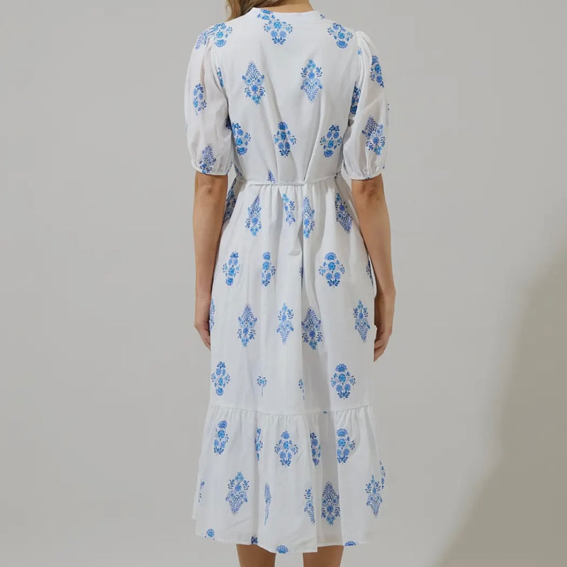 Yila Floral Midi Dress