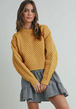 Fall Cable Knit Sweater