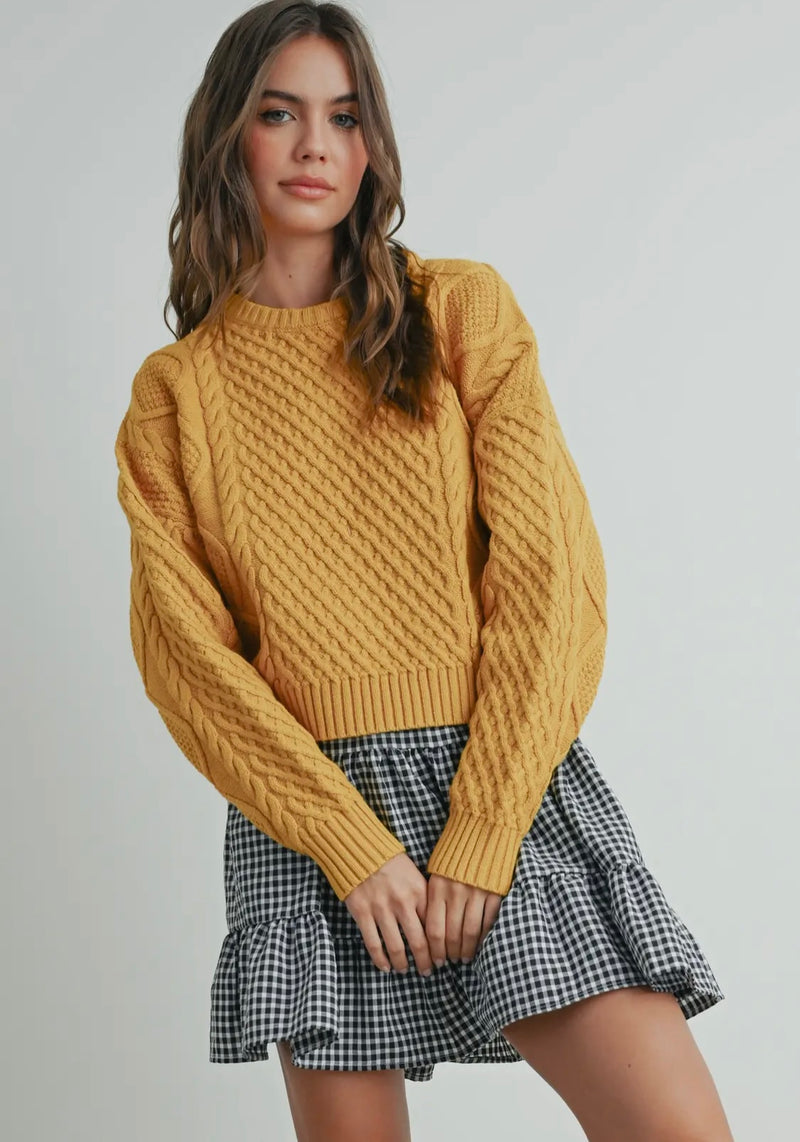 Fall Cable Knit Sweater