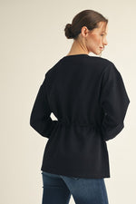 Drawstring Waist Top