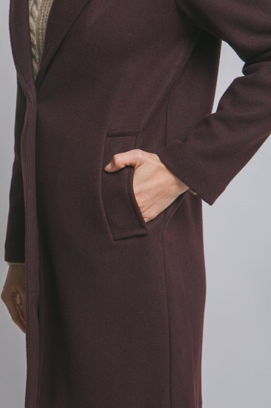 Notched Lapel Coat