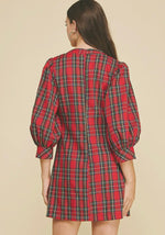 Plaid Button Down Dress
