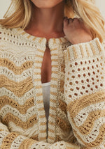 Wave Pattern Cardigan