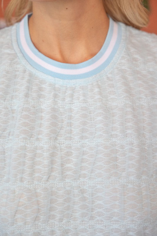 Smocked Tulle Top