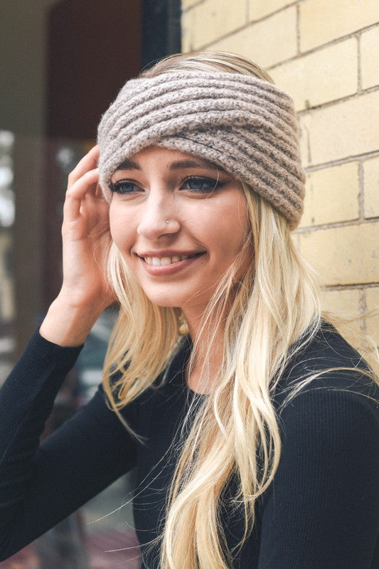 Cross Over Knit Headband