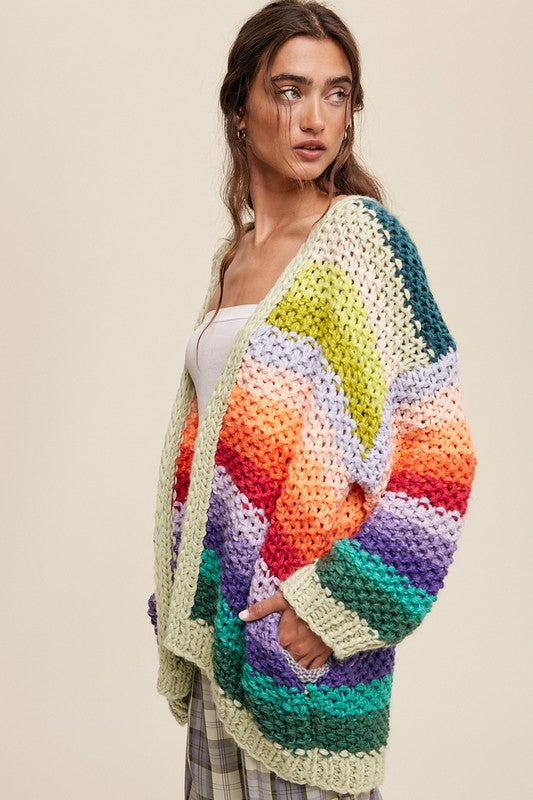 Multi color Cardigan Sweater