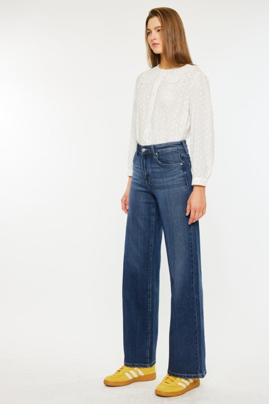High Rise Wide Leg Jeans