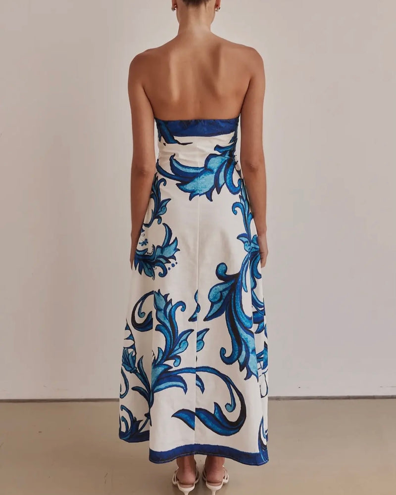 Boho Bandeau Maxi Dress