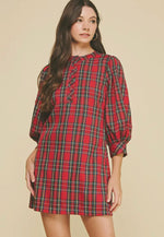Plaid Button Down Dress