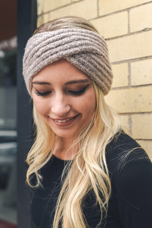 Cross Over Knit Headband