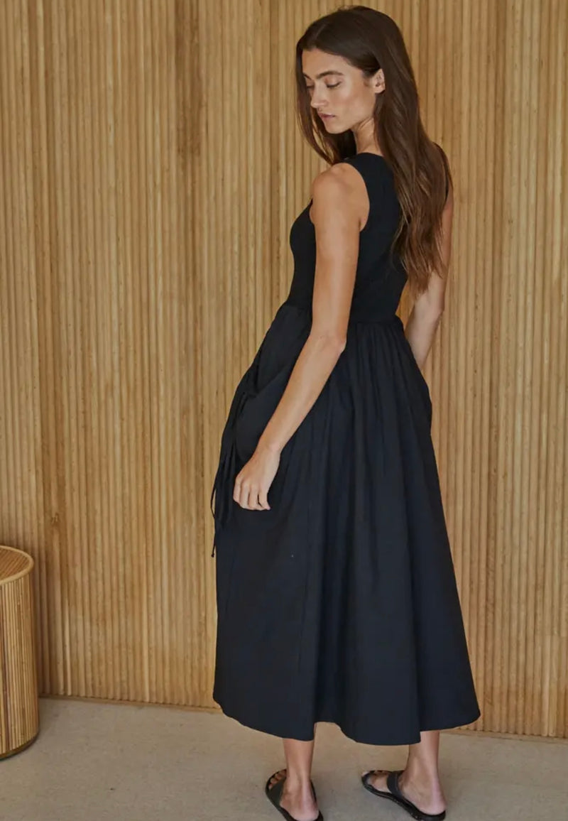 Poplin Midi Dress