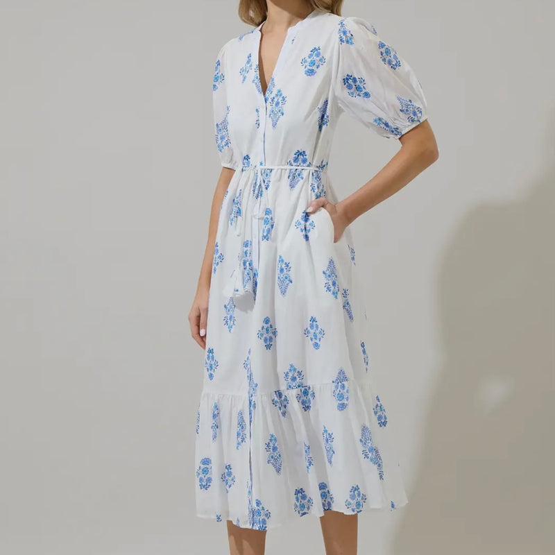 Yila Floral Midi Dress