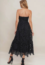 Woven Lace Midi Dress