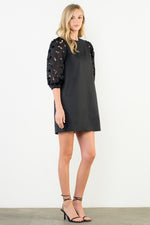 Eyelet Short Sleeve Dress