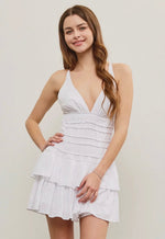 Gathered Waist Tiered Dress