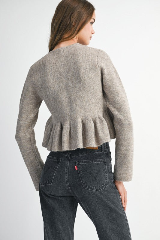 Peplum Cardigan