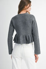 Peplum Cardigan