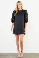 Eyelet Short Sleeve Dress