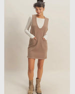 V Neck Mini Dress