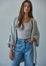 Folded Sleeve Cardigan