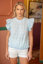 Smocked Tulle Top