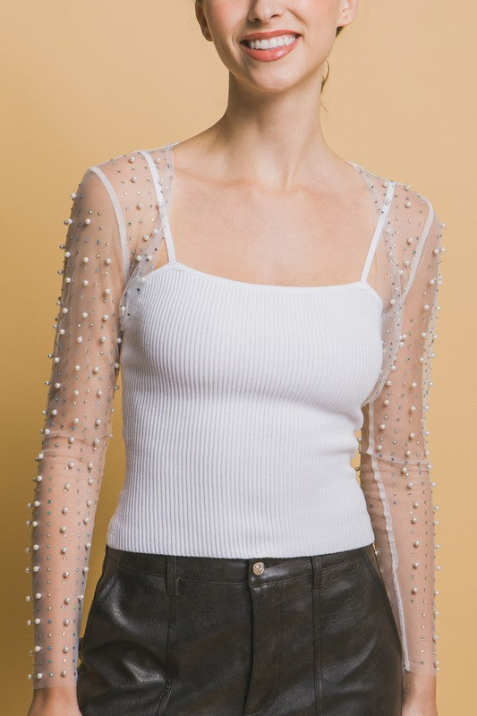 Sheer Mesh Top