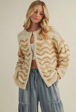 Wave Pattern Cardigan