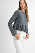 Peplum Cardigan
