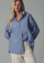 Striped Twill Button Shirt