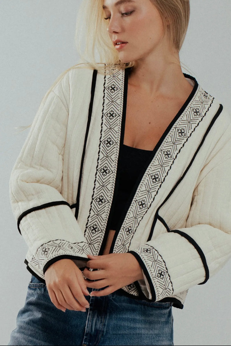 Boho Embroidered Jacket