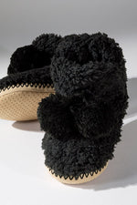 Cozy Booties Slipper with Ball Accent