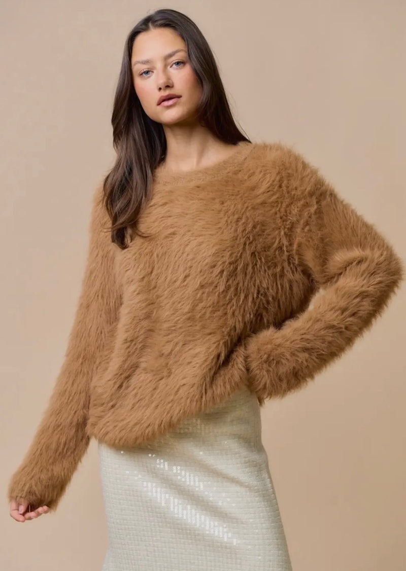 Crew Neck Sweater Top