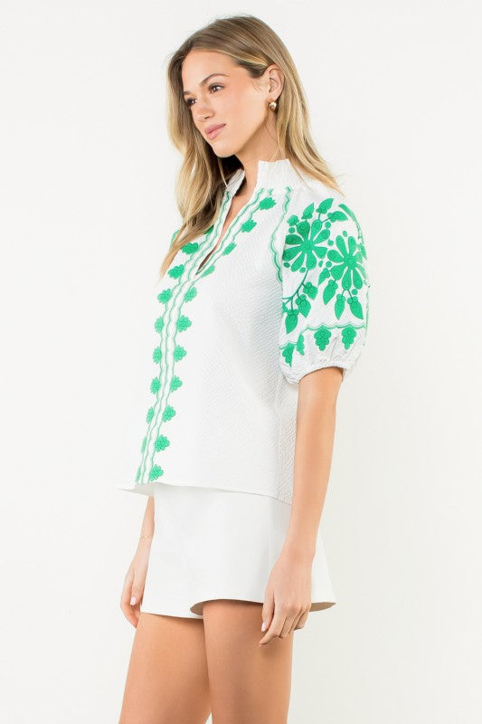 Kelly Textured Top