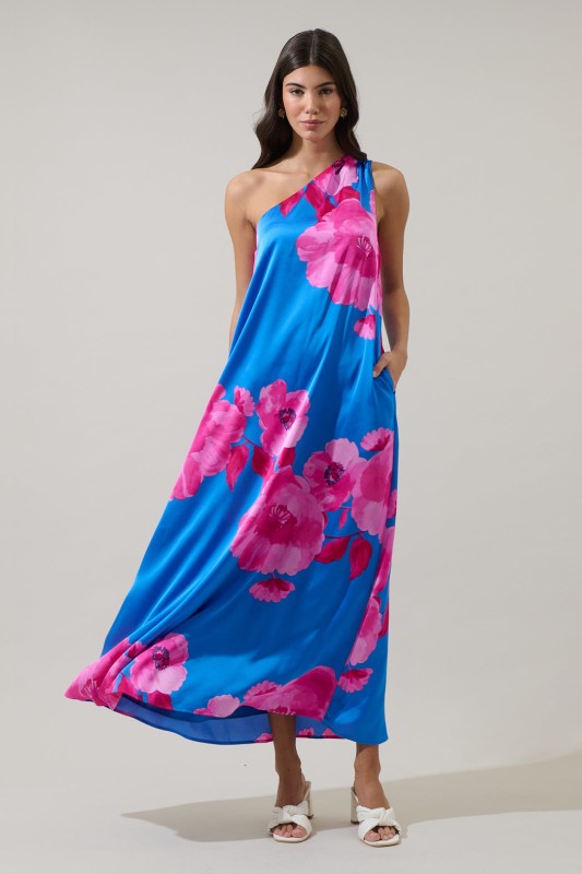 slim fit dress slacks Lilla Cavallo | Lilac Short Sleeve Maxi Dress